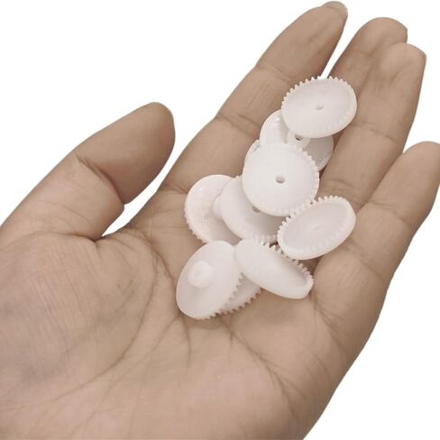 Pinion Gear 10pcs 0.5 Module Plastic Crown Gear,Single Layer Spur Gear 2mm Tight Fit Pinion(32 Teeth) in Kuwait