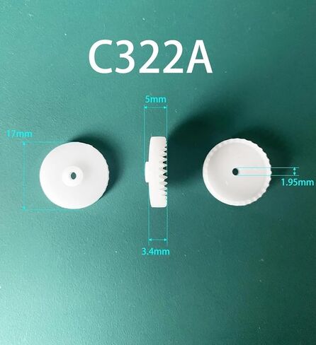 Pinion Gear 10pcs 0.5 Module Plastic Crown Gear,Single Layer Spur Gear 2mm Tight Fit Pinion(32 Teeth) in Kuwait