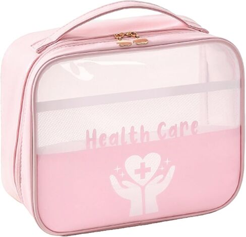 First Aid Bag First Aid Kit Empty Medical Storage Trauma Emergency Bags Customizable for First Aid Kits Car Workshop Sports Outdoors (Red) in Kuwait