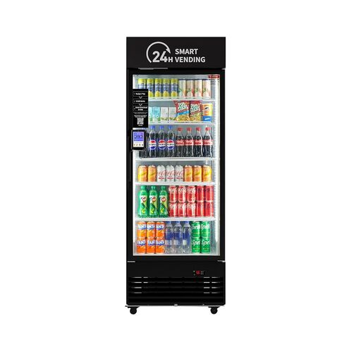 HAHA Smart AI Vending Machine for Business Contactless Grab & Go, Multi-Item Combo Vending with APP Management & Cashless Payment (Black, AI Plus) in Saudi Arabia