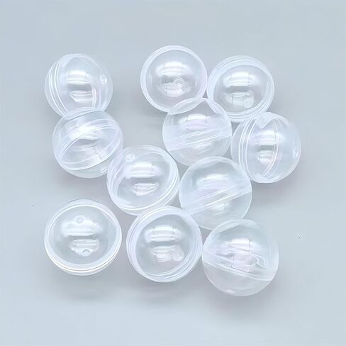Capsule Vending Machine Bulk - 30 Pack of 1.1 Inch (28mm) Clear Empty Plastic Gumball Capsules for Prize, Party Favor, DIY Craft, Pinata & Easter Basket Stuffers in Saudi Arabia