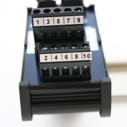 ASI 10000 26 إلى 12 AWG IMRC10 DIN وحدة واجهة تثبيت السكك الحديدية، كابل شريطي مسطح لنقل الأسلاك، كابل شريطي 10 مواضع إلى الكتل الطرفية، طول 1.8 بوصة in Kuwait