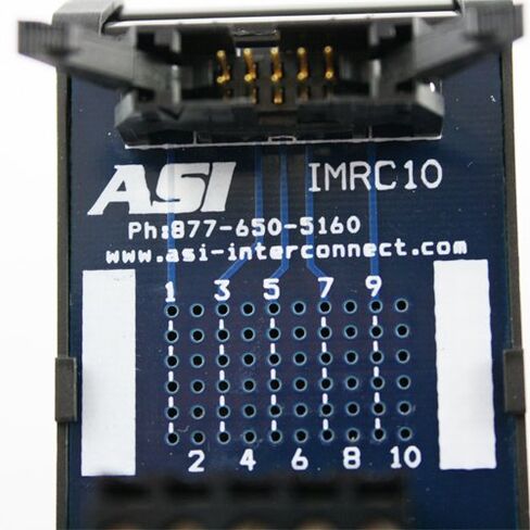 ASI 10000 26 إلى 12 AWG IMRC10 DIN وحدة واجهة تثبيت السكك الحديدية، كابل شريطي مسطح لنقل الأسلاك، كابل شريطي 10 مواضع إلى الكتل الطرفية، طول 1.8 بوصة in Kuwait