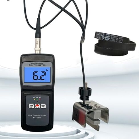 Digital Belt Tension Tester with Precision Measuring Head, 0-750N Range, 4 Unit Conversion for Accurate Automotive Belt Measurement in Saudi Arabia