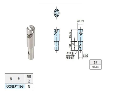 Flush-Mounted Cam Sleeve QCSJLK1118-S with Safety Mechanism in Kuwait