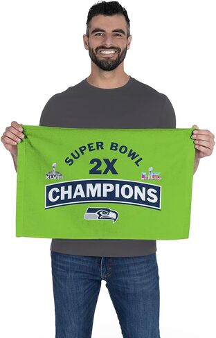 Northwest NFL Super Bowl 2026 Seattle Seahawks Champs Fan Towel 2-Pack, 16 x 25 in in Saudi Arabia