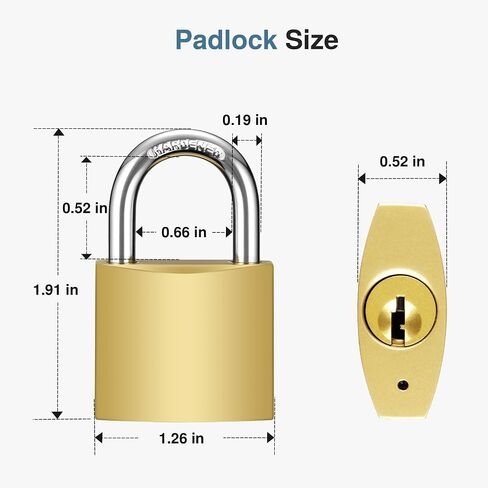Puroma 2 Pack Keyed Padlocks 32mm Small Lock with Keys, 0.86 Inch Locker Lock for Backpack, Luggage, School Gym Locker, Jewelry Box, Diary Book, Laptop Bags in Kuwait