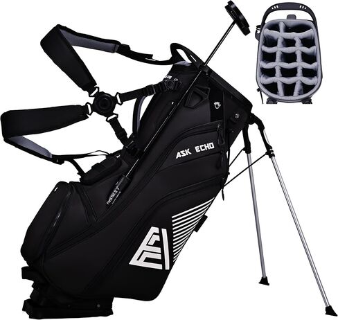 ASK ECHO ST-14 Hybrid Golf Stand Bag, 14-Way Divider, Quick Putter Clip in Kuwait