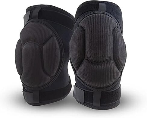 Winter Protective Knee Pads 1Pair Knee Pads for Sports Adjustable Black Thicken Sponge Support Kneepad Sport Anti-Slip Collision Avoidance Fitness Kneae Pads(L) in Kuwait