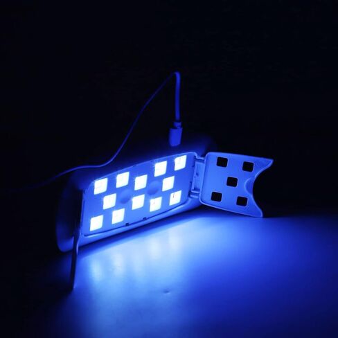 Drfeify مصباح علاج الغراء فعال 12 LED تصميم حامل قابل للطي DIY بها بنفسك الراتنج الحرف USB علاج مصباح للفنانين والهواة in Kuwait