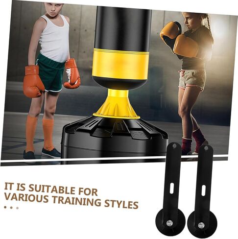 BESTonZON Freestanding Boxing Training Bag Retractable Legs Suction Cup Base Sturdy Fixing Parts for Adults and Teens Home Gym Equipment in Kuwait
