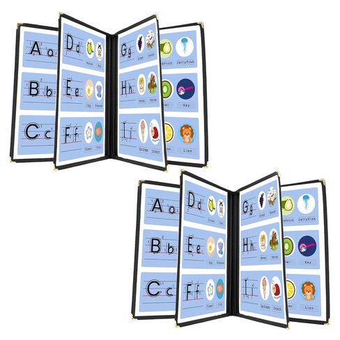 2 حزمة من أغطية القائمة مقاس 8.5 × 11 بوصة، أغطية قائمة المطاعم من 3 صفحات، كتاب القائمة للمدرسة المنزلية، حامل القائمة in Saudi Arabia