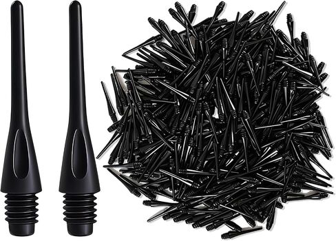 500 Pack 2BA Thread Soft Dart Tips, Plastic Dart Points Replacement, Premium Dart Accessories in Kuwait