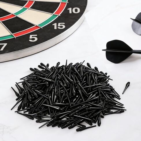 500 Pack 2BA Thread Soft Dart Tips, Plastic Dart Points Replacement, Premium Dart Accessories in Kuwait