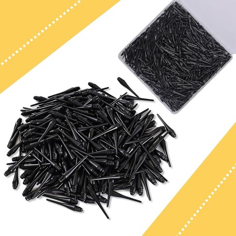 500 Pack 2BA Thread Soft Dart Tips, Plastic Dart Points Replacement, Premium Dart Accessories in Kuwait
