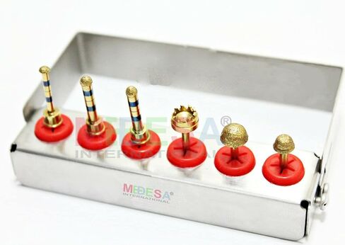 Medesy Dental Implant Surgical Lateral Reamer Drills Membrane Sinus Lift 6 Pcs Kit by MEDESA in Kuwait