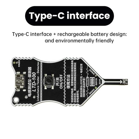 Portable Inductor Tester, Type-C Powered High Precisions Mainboard Coil Testing Tool, Fast Inductance Fault Detection Diagnosis Repairs Tool for Mobiles Phone Electronic Components in Kuwait