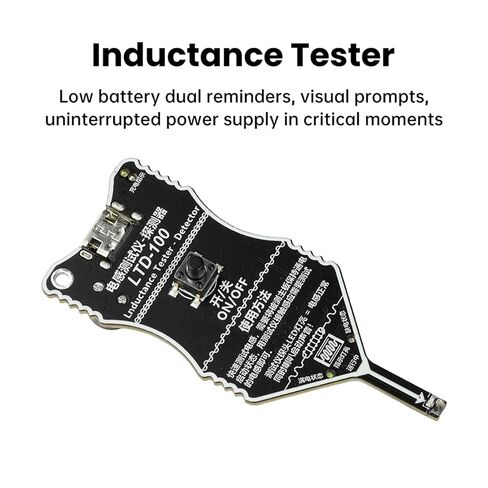 Portable Inductor Tester, Type-C Powered High Precisions Mainboard Coil Testing Tool, Fast Inductance Fault Detection Diagnosis Repairs Tool for Mobiles Phone Electronic Components in Kuwait