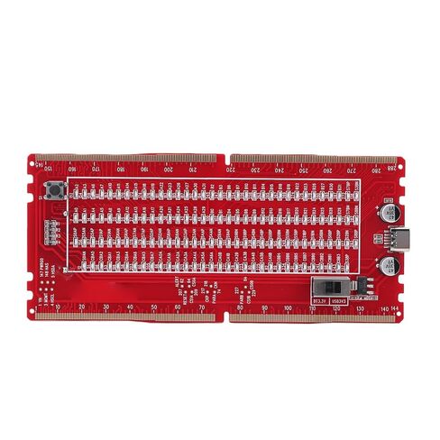 DDR5 RDIMM Server Memory Tester Card DDR5 Memory Slot Diagnostic Tool with LED Indicator Lights for Motherboard Open Short Circuit Fault Detection and Repair in Kuwait