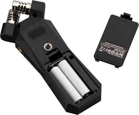 Zoom H1essential 32-Bit Float Handheld Recorder Bundle with 6-Ft USB-C Cable, 32GB microSDHC Card, and 10 AAA Batteries — Stereo X/Y USB Mic for Podcasting, Voice Over, Streaming, Music Demos in Kuwait