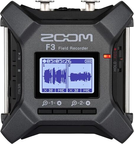 Zoom F3 2-Channel 32-Bit Float Field Recorder Bundle with Zoom TCA-1 Timecode Adapter for Audio-Video Sync (F3 + TCA-1 Timecode Adapter) in Kuwait