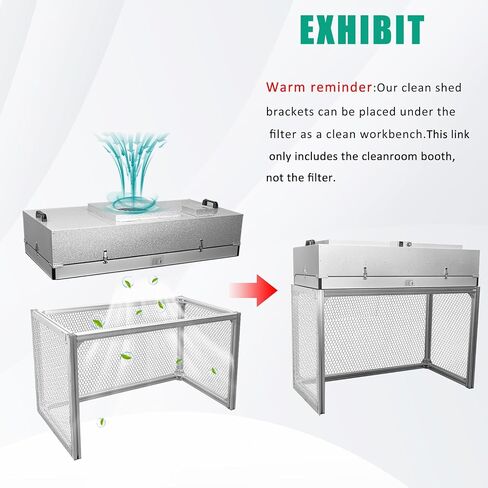 FFU HEPA H14 مرشح غطاء التدفق الصفحي هود مقعد نظيف، يستخدم مع غطاء تدفق الهواء الرقائقي، مناسب للغرفة النظيفة/المختبر/غرفة نظيفة/غرفة الفطر، وحدة فلتر مروحة محدثة، سقيفة نظيفة in Kuwait