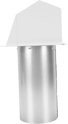 Pomya 4 Inch Dryer Vent Cover Outside | Carbon Steel Exterior Hood With Screen And Gravity Damper For Duct in Kuwait