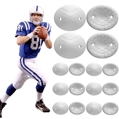 16 Pcs Football Knee Pads for Youth, 4.7'' x 4'', Suitable For Varsity Training, Protect Elbows and Knees in Kuwait