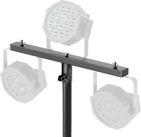 2 Pack DJ Light T-Bar Extension Cross Bar, 17.1 Inch DJ Lighting for Par Can Strobe Light, for Stages, Banquet, Party, Suitable for 35mm Diameter Pole (Stand Not Include) in Kuwait