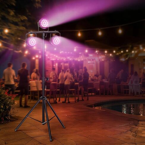2 Pack DJ Light T-Bar Extension Cross Bar, 17.1 Inch DJ Lighting for Par Can Strobe Light, for Stages, Banquet, Party, Suitable for 35mm Diameter Pole (Stand Not Include) in Kuwait