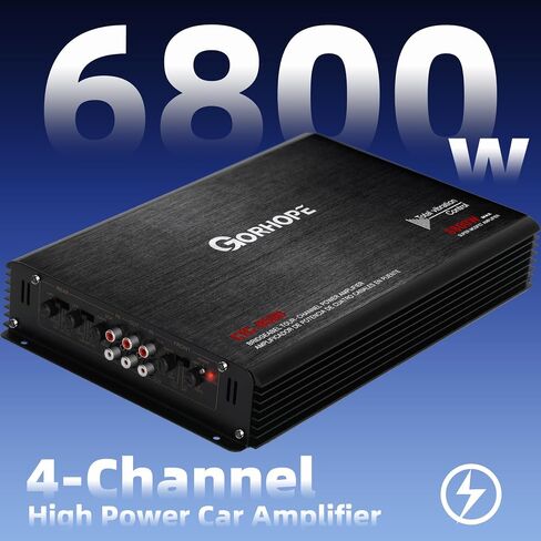 2026 Gorhope Car Amplifier,4-Channel High Power Car Amplifier,4-Channel AB Class Audio Amp,4x170W RMS 2 Ohm & Bridgeable to 2x340W, Low Distortion for Studio-Quality Sound in Your Car in Kuwait
