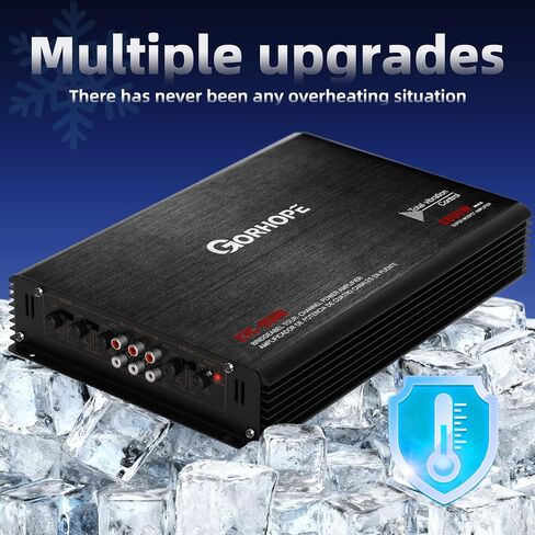 2026 Gorhope Car Amplifier,4-Channel High Power Car Amplifier,4-Channel AB Class Audio Amp,4x170W RMS 2 Ohm & Bridgeable to 2x340W, Low Distortion for Studio-Quality Sound in Your Car in Kuwait