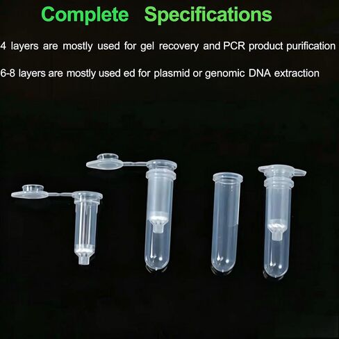 100 PCS Nucleic Acid Purification Column Genomic DNA/RNA Purification Column 2ml Separation Column with Filter (4-Layer-Genome/DNA/RNA Extraction) in Kuwait
