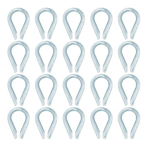 20PCS M5 Wire Rope Thimbles, 3/16 Inch Cable Loop Protectors for Rigging and Marine Applications in Kuwait