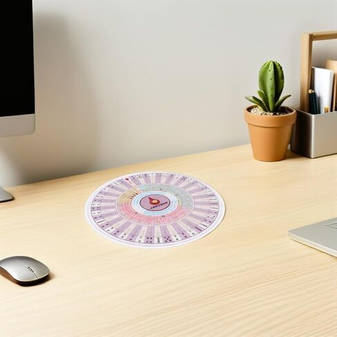 MUCKLILY Tcm Diagnosis Wheel for Chinese Medicine Study, Rotating Traditional Chinese Medicine Chart with Wear-resistant Pp Material, Visual Learning Aid for Acupuncture Board Exam Study in Kuwait