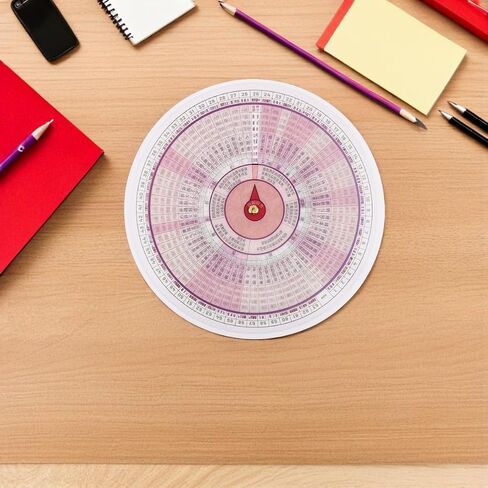 MUCKLILY Tcm Diagnosis Wheel for Chinese Medicine Study, Rotating Traditional Chinese Medicine Chart with Wear-resistant Pp Material, Visual Learning Aid for Acupuncture Board Exam Study in Kuwait