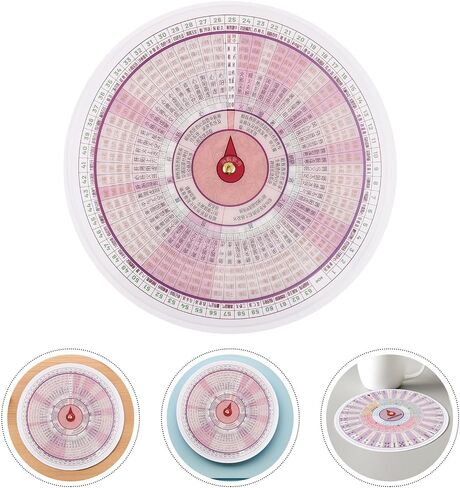 MUCKLILY Tcm Diagnosis Wheel for Chinese Medicine Study, Rotating Traditional Chinese Medicine Chart with Wear-resistant Pp Material, Visual Learning Aid for Acupuncture Board Exam Study in Kuwait