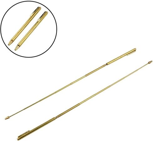 Brass Dowsing Rods Set of 2, 57cm Adjustable Divining Rods for Water Finding, Gold Prospecting, Energy & Paranormal Detection Tool in Saudi Arabia