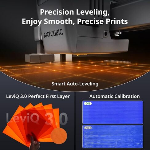 ANYCUBIC Kobra X Fast 3D Printer, Native 4-Color & 19-Color Maximum with 4 ACE 2 Pro, High Speed, Large Build Volume 260*260*260mm, FDM with Auto Leveling for Print Farm Bulk Production Model Sellers in Kuwait