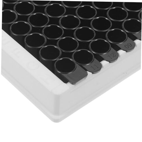 SHINEOFI 96-Well Detachable Microplate with Medium Binding Capacity, Black Frame and Bottom, 360μl Per Well Plastic Plate for Elisa Detection and Lab Automation in Kuwait