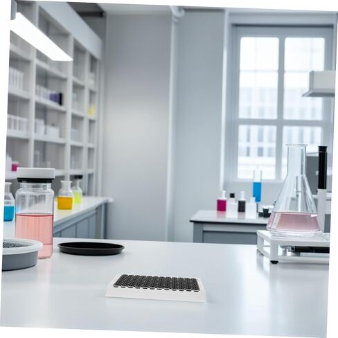 SHINEOFI 96-Well Detachable Microplate with Medium Binding Capacity, Black Frame and Bottom, 360μl Per Well Plastic Plate for Elisa Detection and Lab Automation in Kuwait
