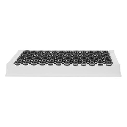 Detachable 96-Well Elisa Microplate with Black Bottom, Medium Binding Surface, 360μl Per Well, Non-sterile Fluorescence and Chemical Analysis Plate for Laboratory and Research Use in Kuwait