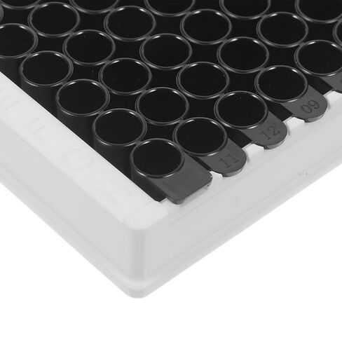 Detachable 96-Well Elisa Microplate with Black Bottom, Medium Binding Surface, 360μl Per Well, Non-sterile Fluorescence and Chemical Analysis Plate for Laboratory and Research Use in Kuwait