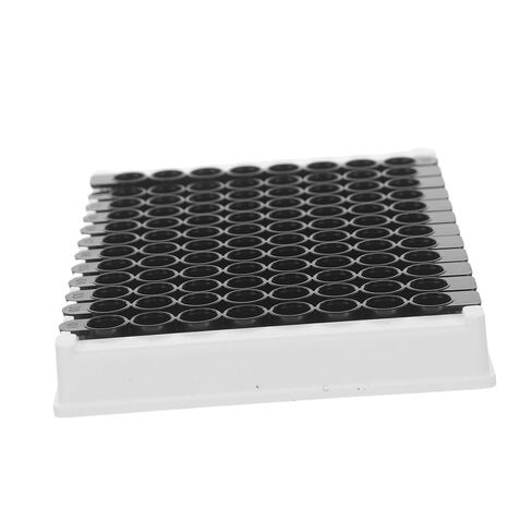 CALLARON Detachable 96-Well Black Polystyrene Elisa Microplate 360μl Per Well Medium-Binding for Fluorescence and Chemical Testing Compatible with Microplate Readers in Kuwait