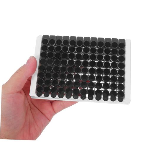 CALLARON Detachable 96-Well Black Polystyrene Elisa Microplate 360μl Per Well Medium-Binding for Fluorescence and Chemical Testing Compatible with Microplate Readers in Kuwait
