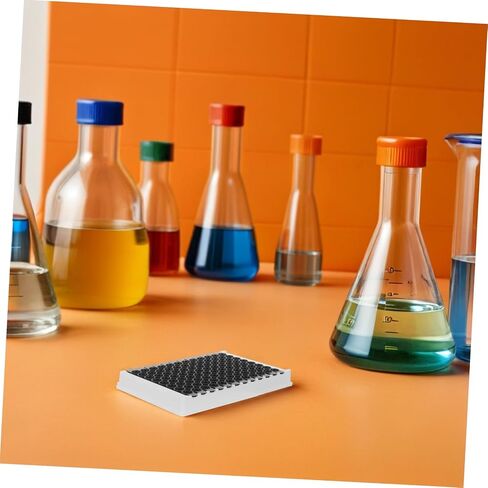 CALLARON Detachable 96-Well Black Polystyrene Elisa Microplate 360μl Per Well Medium-Binding for Fluorescence and Chemical Testing Compatible with Microplate Readers in Kuwait