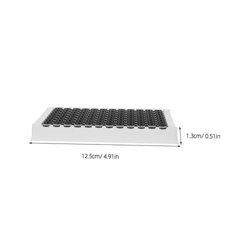 Yardwe 96-Well Medium Binding Elisa Microplate with Black Bottom and Frame, 360μl Capacity Per Well, Detachable Plastic Plate Compatible with Microplate Reader for Fluorescence Analysis in Kuwait