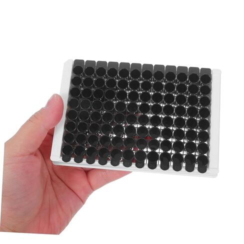 لوحة Zerodeko Elisa سعة 360 ميكرولتر لكل بئر، 96-جيدًا متوسط ​​الارتباط بإطار أسود، صفيحة ميكروسكوبية من البوليسترين قابلة للفصل لتحليل التألق واختبار التألق الكيميائي غير المعقم in Kuwait