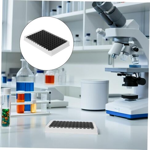 لوحة Zerodeko Elisa سعة 360 ميكرولتر لكل بئر، 96-جيدًا متوسط ​​الارتباط بإطار أسود، صفيحة ميكروسكوبية من البوليسترين قابلة للفصل لتحليل التألق واختبار التألق الكيميائي غير المعقم in Kuwait