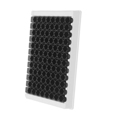 NUOBESTY Elisa Plate Plastic Microplate Detachable Black Bottom 96-Well 360μl Capacity Per Well with Black Frame Compatible with Microplate for Chemical Analysis and Lab Automation in Saudi Arabia